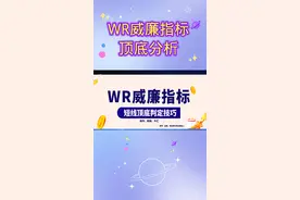 WR威廉指标参数优化，判定短线顶底技巧视频封面