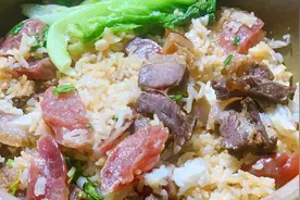 广东人爱吃的腊味饭，教你饭店不外传的调酱汁，网友：这才是正味