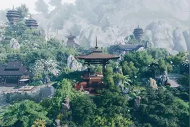 天涯明月刀手游家园【凭澜闻山】超大山体自然隐居风环山玄冰栈道