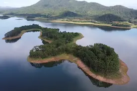 惠州观洞水库环湖绿道全程38公里左右。水库中间岛像鳄鱼🐊？视频封面