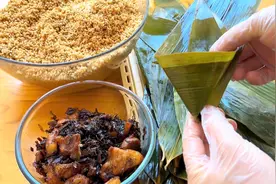 咸粽的天花板来了，梅干菜肉粽真的太香了，一次吃4个的有没有？视频封面