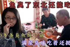 鱼臭了东北还能吃？20多条臭鱼炖一锅，满屋臭味吃着还挺香
