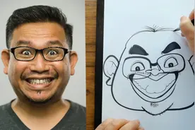 肖像漫画的魅力，教你画夸张肖像漫画。视频封面