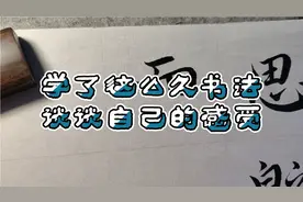 自己也学了这么久的书法，今天谈谈自己的感受，你们是什么感受呢视频封面