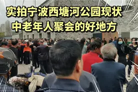 实拍宁波西塘河公园,中老年人聚会的好地方,看看他们都在玩什么?视频封面