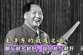 毛泽东的敌友之道：朋友越多越好，敌人越少越好视频封面