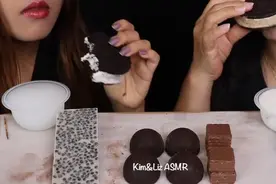 【【Kim&Liz】母女二人的巧克力甜品冰淇淋吃播-】视频封面