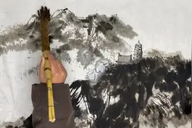 努力画完全中国的名山第188幅，写意山水画云南鸡足山创作过程视频封面