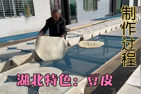 湖北美食“豆皮”，乐乐拍下制作全过程，阿姨一天能做1000张视频封面