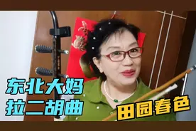 68岁大妈拉二胡，一曲《田园春色》盼疫情清零，别看水平看心情视频封面