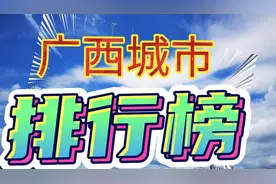 广西城市排行榜，南宁……你在的城市排名第几视频封面