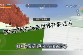 教你如何在迷你世界里面开麦克风