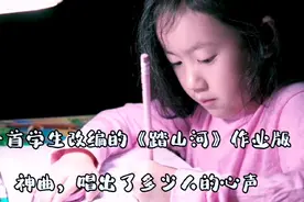 一首学生改编的《踏山河》作业版神曲，唱出了多少人的心声！视频封面