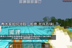 我的世界获得：允许、拒绝，方块
