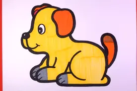 教孩子画小狗并涂色视频封面