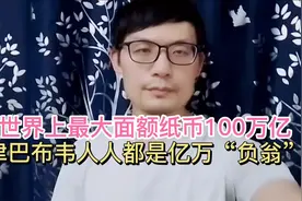 世界上最大面额纸币100万亿，津巴布韦人人都是亿万“负翁”视频封面