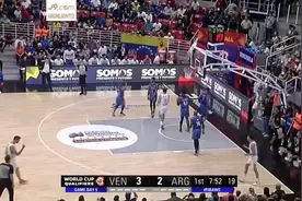 男篮世预赛阿根廷逆转委内瑞拉，火箭旧将40岁德尔菲诺怒砍3分视频封面
