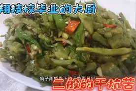 蓝翔技校毕业的大厨就是奇葩，干炕苦瓜不干炕，做的二般的干炕苦视频封面