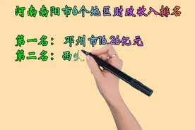 河南南阳市6个地区财政收入排名视频封面