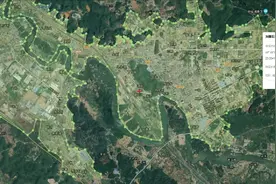 最新苹果市建成区面积卫星图测量视频封面