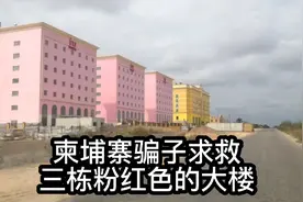 柬埔寨骗子求救，位置在三栋粉红色的大楼，是这三栋吗？视频封面