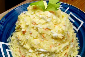 巨好吃的鸡蛋马铃薯泥沙拉😋奶香味十足！绵滑口感👍🏻