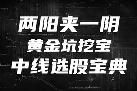 两阳夹一阴，黄金坑挖宝，中线选股宝典视频封面