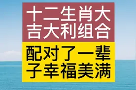 十二生肖大吉大利组合，配对了一辈子多子多福，幸福美满！视频封面