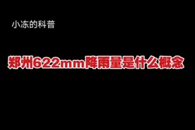 科普:郑州622mm降雨量是什么概念视频封面