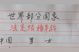 世界上部分国家法定结婚年龄，有的很小就可以结婚了视频封面