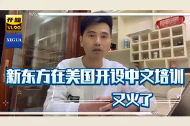 新东方在美国开设中文培训，又火了。视频封面