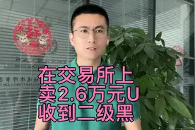 在交易所卖了2.6万元usdt，却收到二级黑资……视频封面