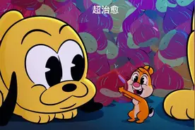 小松鼠偷了狗狗一家的口粮，最后竟然又还给了狗狗一家治愈，搞笑视频封面