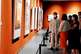 欣赏解读百年建党画展，感受百年伟大征程，新安画风张小虎有说法视频封面