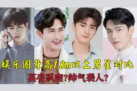 娱乐圈1.80m以上男星对比，龚俊有1.86m的傲人身高，你更喜欢谁？视频封面
