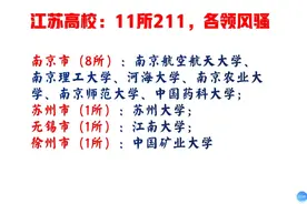 江苏11所211院校，各领风骚视频封面