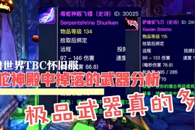 魔兽世界TBC怀旧服：毒蛇神殿中掉落的武器分析，极品武器真的多视频封面