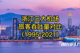 浙江杭甬温三大机场历年旅客吞吐量对比（1995-2021）视频封面