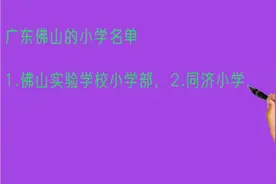 广东佛山最好的8所小学排名视频封面