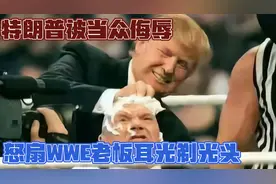 WWE老板麦克曼当众挑衅特朗普，结果被怒扇耳光，剃光头…..视频封面