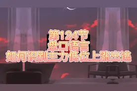 盘口语言（124）如何识别主力低位上涨出逃视频封面