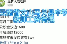 云南省文山马关县中学教师工资待遇
教龄8年视频封面