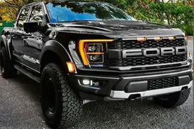 福特F-150 Raptor2023新款猛禽3.5T V6 黑色越野皮卡外观内饰拍摄视频封面