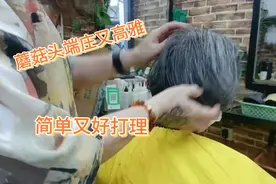 亚姨留的蘑菇头，每个月来修剪一次，修过后端庄又高雅