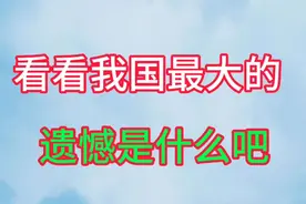 看看我国最大的遗憾是什么吧视频封面