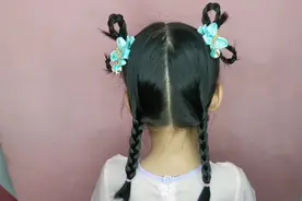 儿童古风汉服发型，甜美洋气，简单好看视频封面