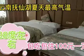 云南抚仙湖禄充景区夏天最高温28度左右，包吃包住100元一天！视频封面