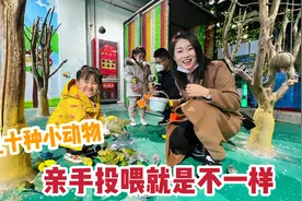 媳妇带闺女看室内动物园，大小动物几十种，近距离投喂真刺激视频封面