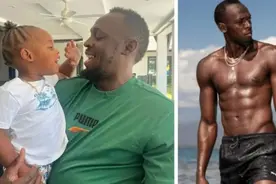 37岁博尔特严重发福！啤酒肚太大了，快把衣服撑破，6块腹肌消失视频封面