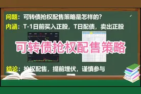 可转债抢权配售策略，你知道吗？